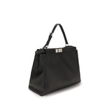 Fendi Black Calf Leather Bos Taurus Shoulder Bag