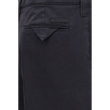 Prada Blue Cotton Casual Pants