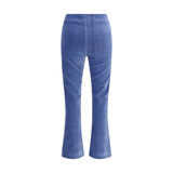 Avenue Montaigne Blue Cotton Flared Pants