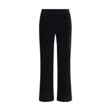 Avenue Montaigne Black Cotton Flared Pants
