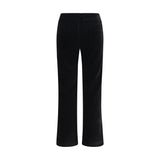 Avenue Montaigne Black Cotton Flared Pants
