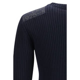 Fendi Blue Wool Oves Aries Sweatshirt