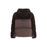 Moncler Brown Wool Oves Aries Full-Length Jacket
