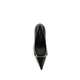 Gucci Black Calf Leather Bos Taurus High Heel Pumps