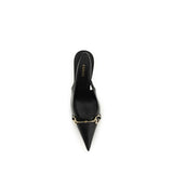 Gucci Black Calf Leather Bos Taurus High Heel Pumps