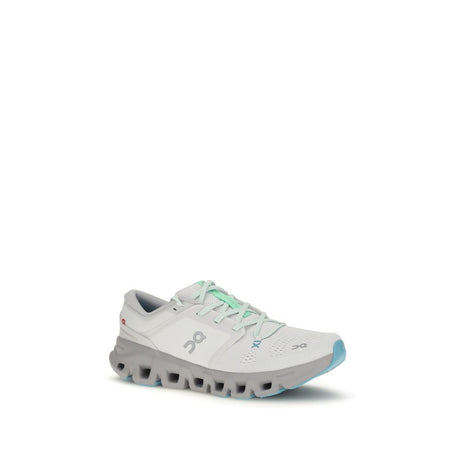 ON White Fabric Athletic Sneakers