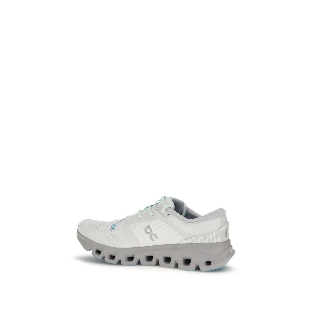 ON White Fabric Athletic Sneakers