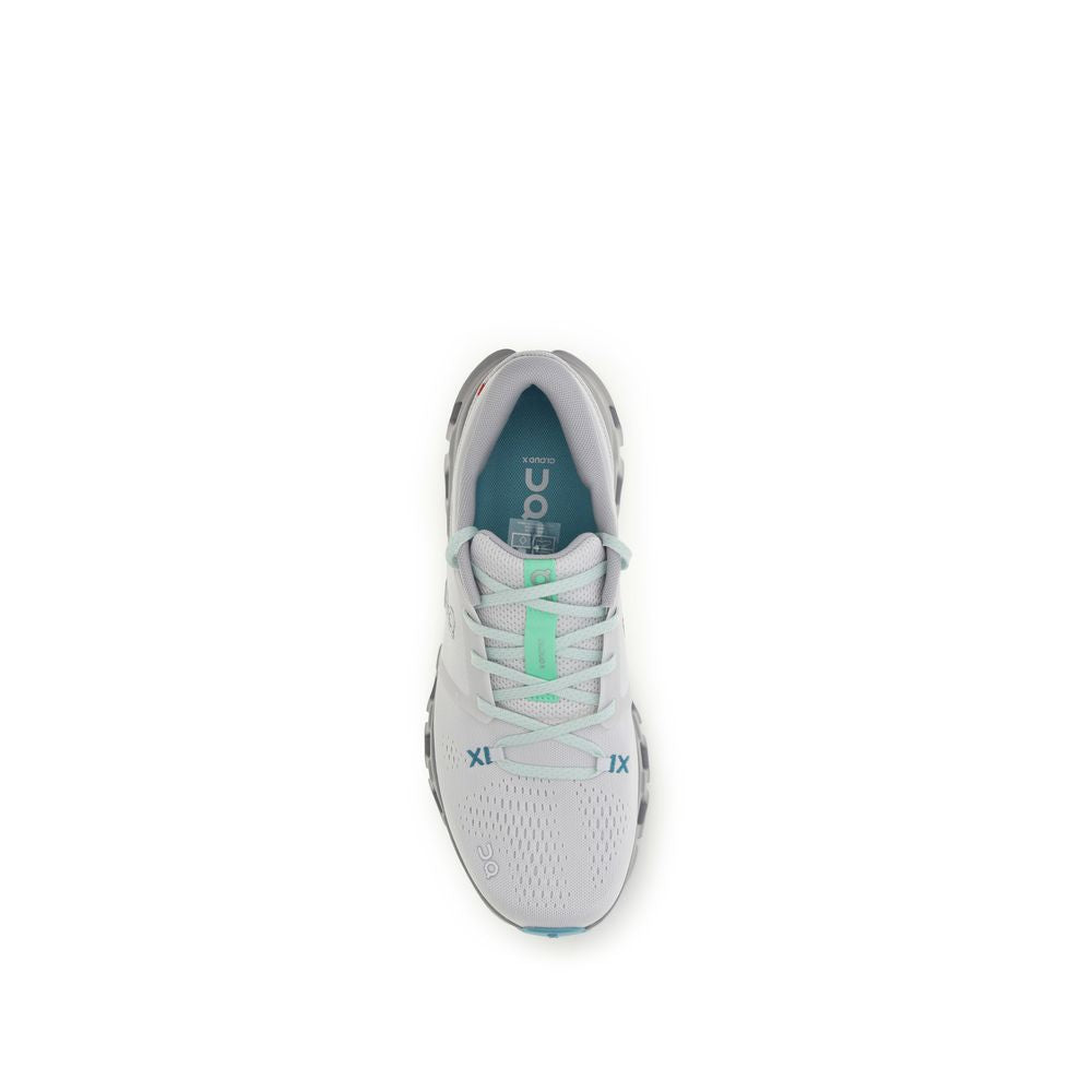 ON White Fabric Athletic Sneakers