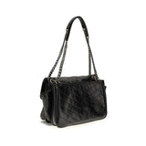Saint Laurent Black Calf Leather Bos Taurus Shoulder Bag