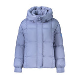 Pepe Jeans Blue Polyester Womens Jacket With Removable Hood