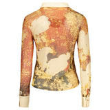 Desigual Beige Polyester Female Shirt