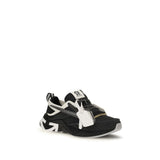 Off-White Black Polyester Athletic Sneakers