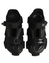 Dolce & Gabbana Black Logo Detailed Men Chunky Sandals Shoes