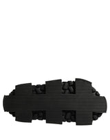 Dolce & Gabbana Black Logo Detailed Men Chunky Sandals Shoes
