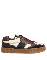 Dolce & Gabbana Multicolor Leather MIAMI Sneakers Men Shoes