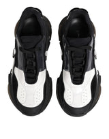 Dolce & Gabbana White Black Logo Airmaster Men Sneakers Shoes