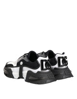 Dolce & Gabbana White Black Logo Airmaster Men Sneakers Shoes
