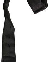 Dolce & Gabbana Men Black 100% Silk Adjustable Neck Papillon Bow Tie