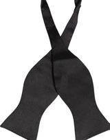 Dolce & Gabbana Men Black 100% Silk Adjustable Neck Papillon Bow Tie