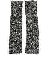 Dolce & Gabbana Sleeves Black Wool Blend Knitted Warmer Arm