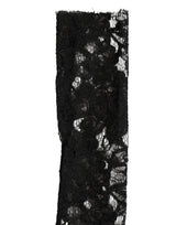 Dolce & Gabbana Sleeves Black Nylon Floral Lace Warmer Arm