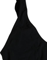 Dolce & Gabbana Black Cutout Logo One Piece Swimsuit Swimwear