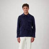 Autore Blue Polyester Full-Length Jacket