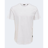 Only & Sons White Cotton T-Shirt