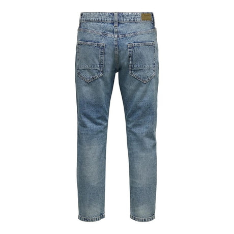 Only & Sons Blue Cotton Slim Fit Jeans
