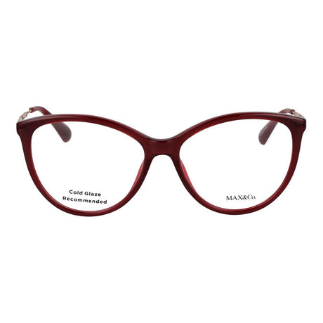 Max & Co Burgundy Stainless Steel Glasses (Frames)