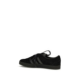 Y-3 Black Calf Leather Bos Taurus Athletic Sneakers