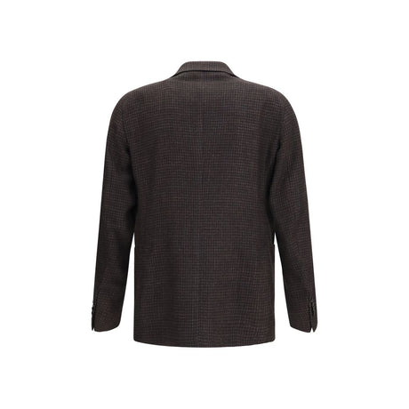 Tagliatore Brown Wool Oves Aries Blazer