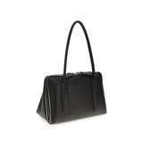 The Attico Black Calf Leather Bos Taurus Shoulder Bag