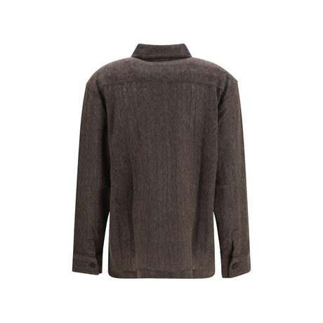 Missoni Brown Cashmere Dress Shirt