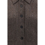 Missoni Brown Cashmere Dress Shirt