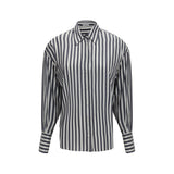 Brunello Cucinelli Multicolor Silk Pattern Shirt