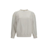 Brunello Cucinelli White Cotton Sweatshirt