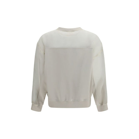 Brunello Cucinelli White Cotton Sweatshirt