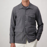 Autore Gray Cashmere Full-Length Jacket