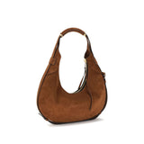 Moschino Brown Suede Leather Shoulder Bag