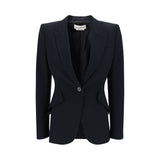 Alexander McQueen Black Acetate Blazer