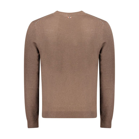 Napapijri Brown Wool Men's Sweater