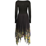 Desigual Black Polyester Casual Dress