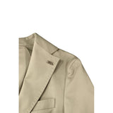 Roberto Pepe Luxury Beige Cotton Men Jacket