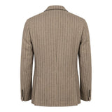 Roberto Pepe Luxury Beige Linen Men Jacket