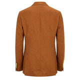 Roberto Pepe Luxury Brown Linen Men's Jacket