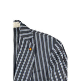 Roberto Pepe Luxury Blue Cotton Men's Jacket