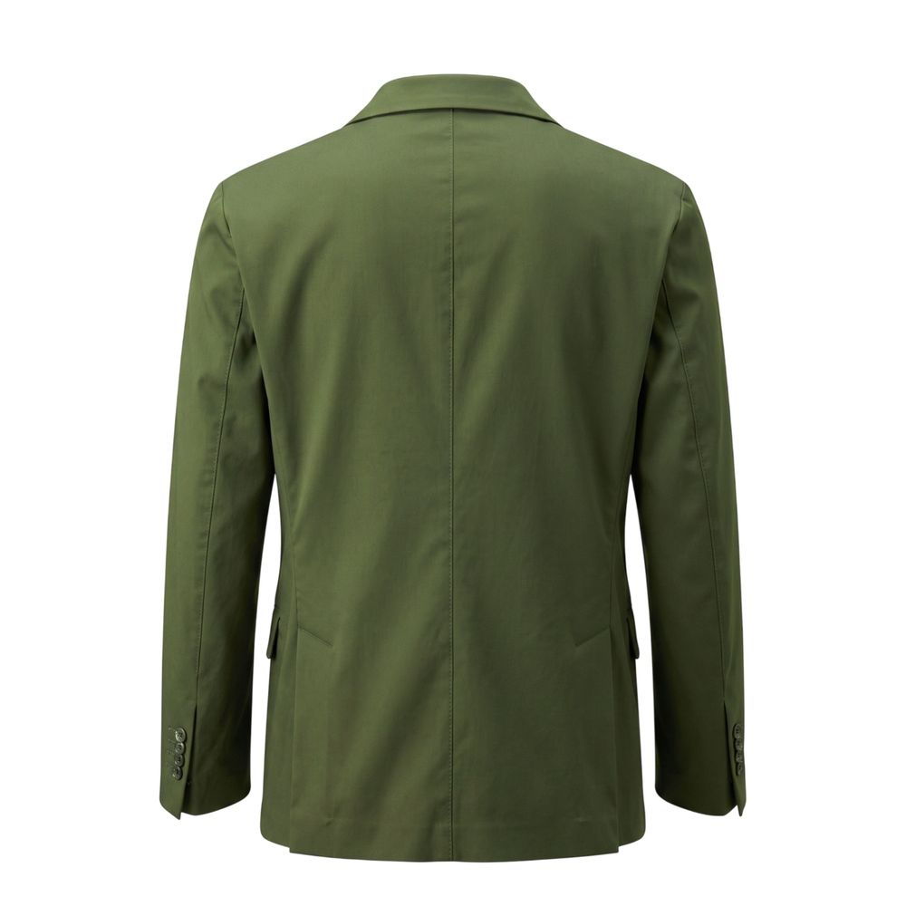 Roberto Pepe Luxury Green Cotton Men Jacket