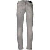 Hugo Boss Grey Cotton Men's Jeans