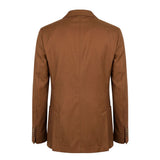 Roberto Pepe Luxury Brown Viscose Men Jacket